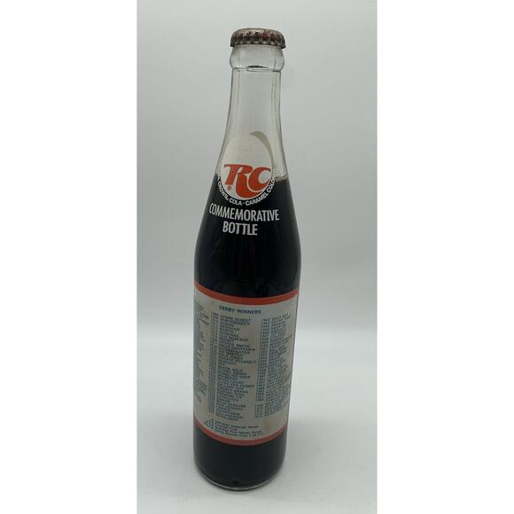Vtg RC Cola Salutes 100th Kentucky Derby 1974 Commemorative Bottle Full - Picture 2 of 4